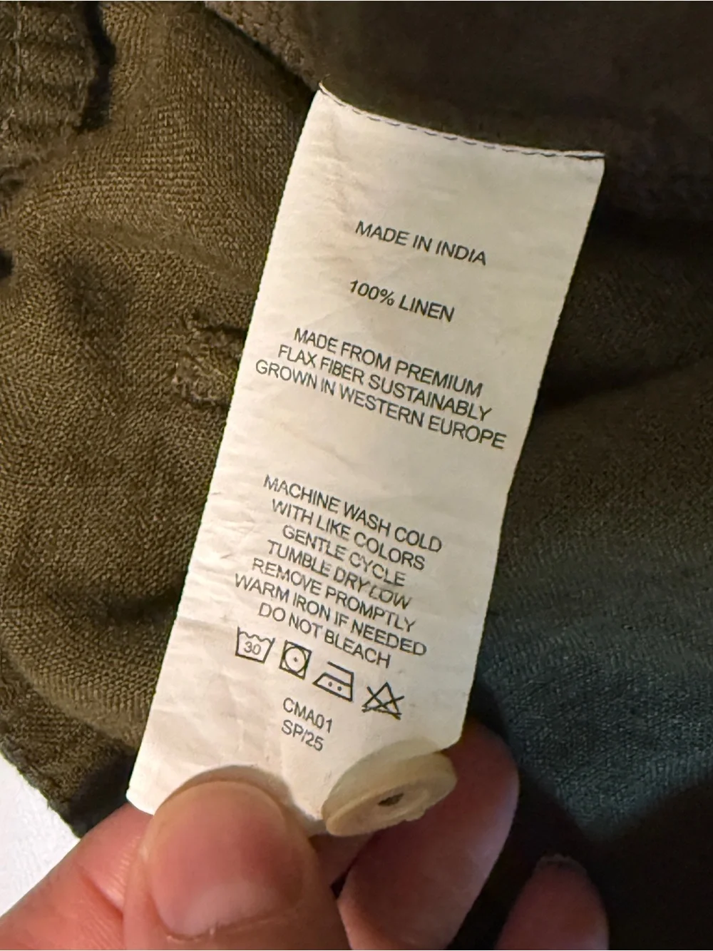 Quince 100% European Linen Drawstring Beach Pants XL Martini Olive